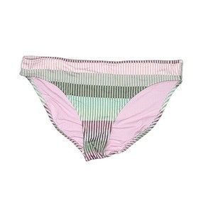 NWT Aerie Bikini Bottom Size US Medium M Swim Striped Purple Green Blue